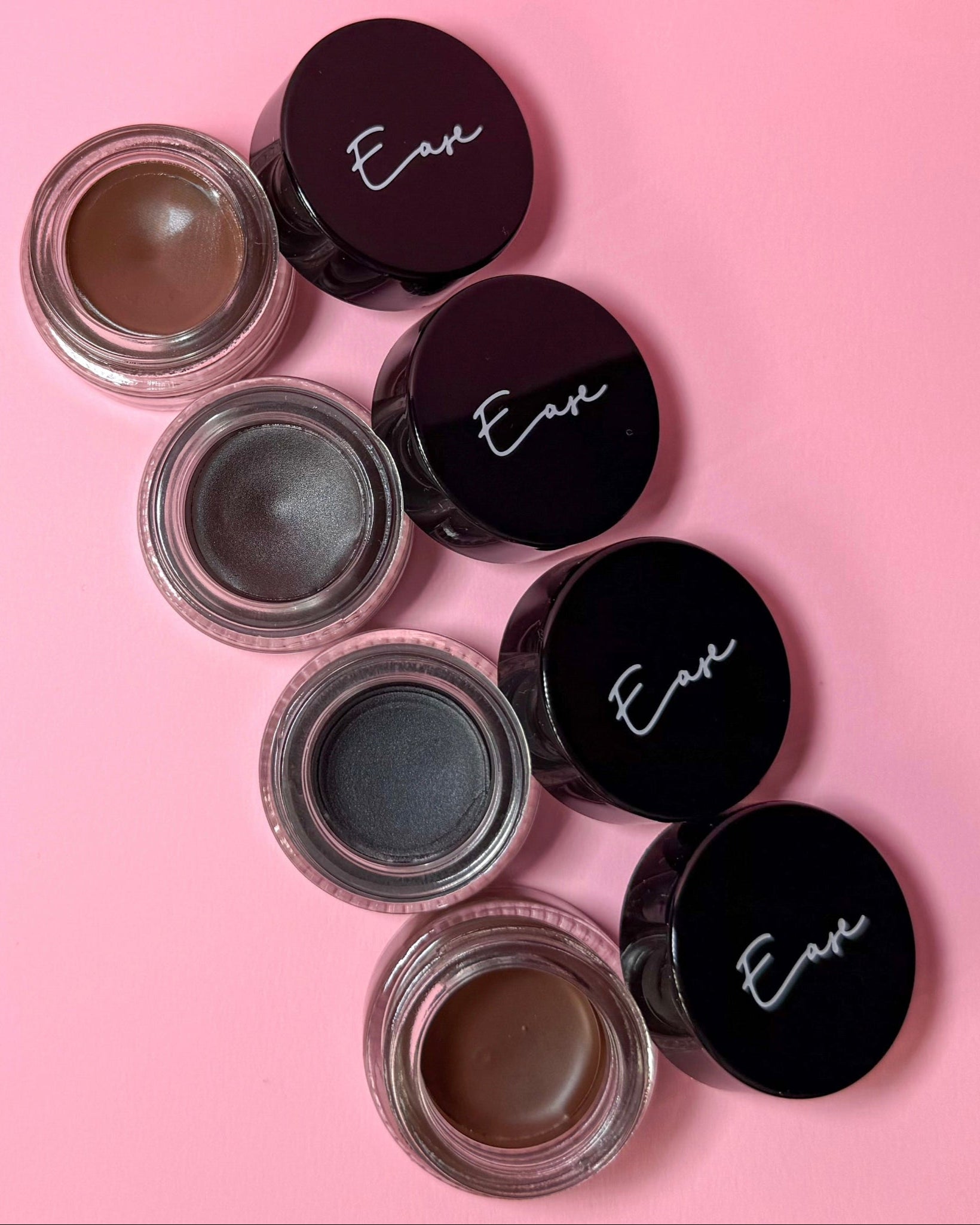 Brow Pomade Bundle UK with four shades – Black, Dark Brown, Chocolate, and Auburn