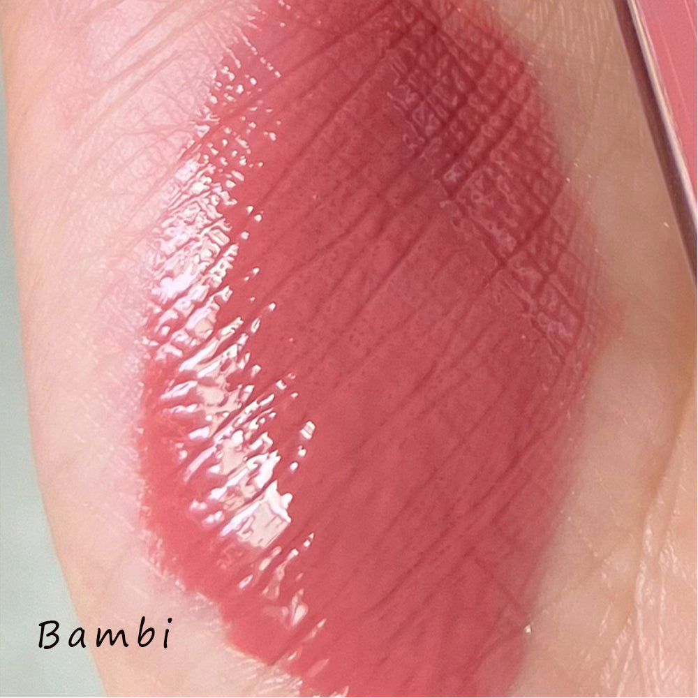 Bambi Shade ong-lasting, non-sticky lip gloss for soft lips