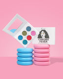 Chroma Fever Limited Edition duochrome eyeshadow palette with 6 bold shades