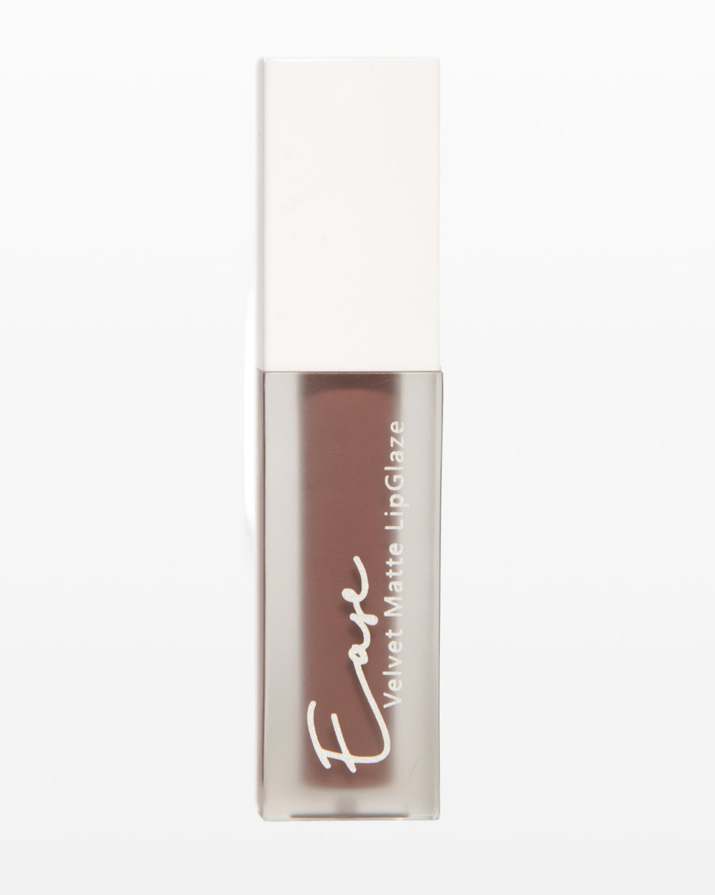 Cocoa matte lipglaze with smooth soft-matte finish