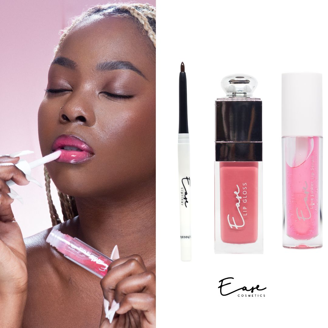 Dreamy lip bundle UK with lip gloss, lip serum and lipliner